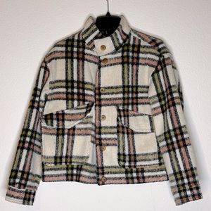 PLAID Fuzzy Jacket M